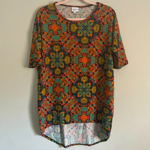 Bright Paisley Lularoe Irma - Picture 1 of 7